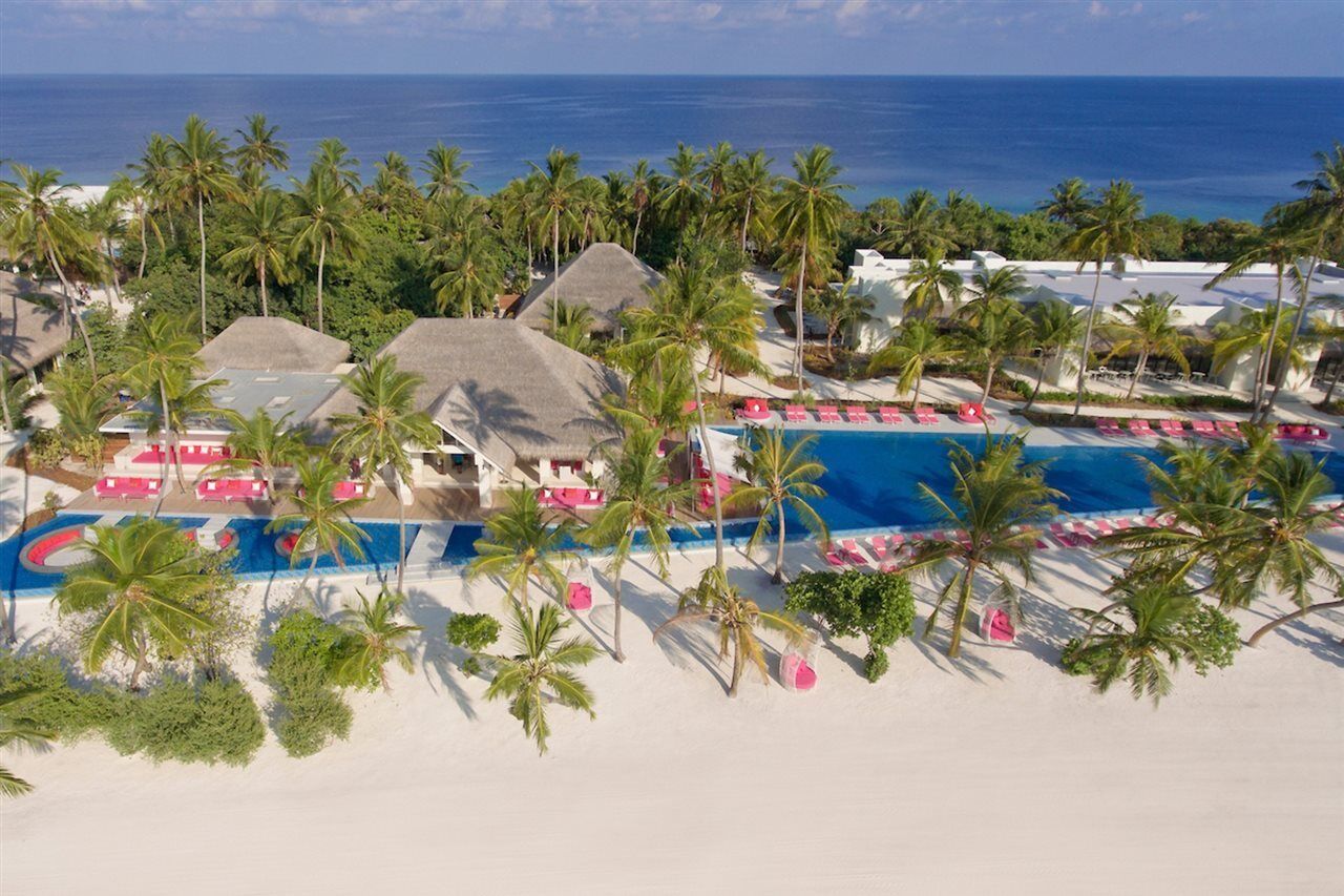 Kandima Maldives كوداهوفادهو المظهر الخارجي الصورة Aerial view of the resort